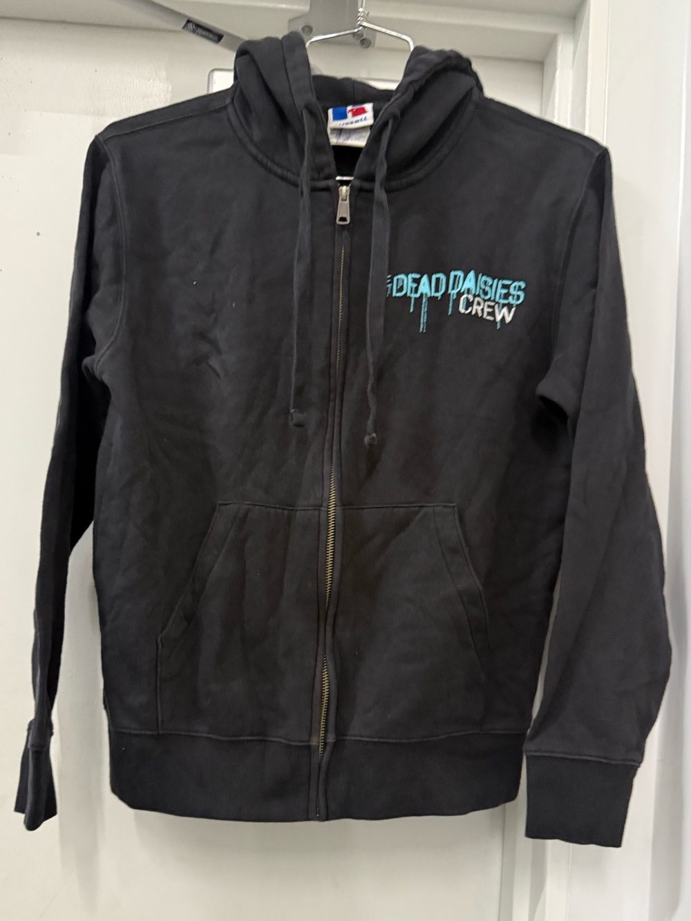Russell Crew Black Zip Hoodie for men’s